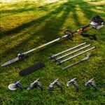 Giantz 62CC Pole Chainsaw Hedge Trimmer Brush Cutter Whipper 7-in-1 5.6m Black