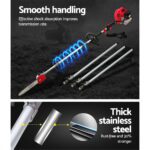 Giantz 62CC Pole Chainsaw Hedge Trimmer Brush Cutter Whipper 7-in-1 5.6m Red - Image 4