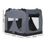 i.Pet Pet Carrier Soft Crate Dog Cat Travel 121x80CM Portable Foldable Car 4XL - Image 2
