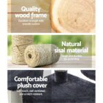 i.Pet Cat Tree 203cm Tower Scratching Post Scratcher Condo Trees House Bed Grey - Image 4