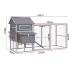 i.Pet Chicken Coop Rabbit Hutch Extra Large Wooden Run Bunny Cage Poultry House Outdoor - Image 2