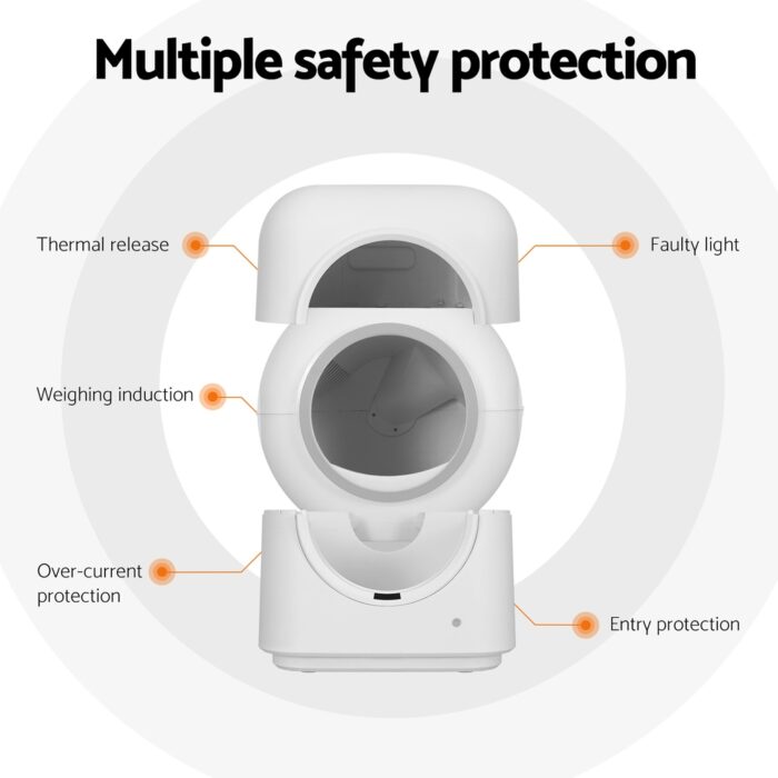 i.Pet Automatic Cat Litter Box Smart Self-Cleaning Large Cat Litter Box Kitty Toilet App Control - Image 6