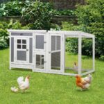 Alopet Chicken Coop Rabbit Hutch Wooden Cage Double Hatch - Image 5