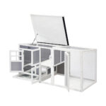 Alopet Chicken Coop Rabbit Hutch Wooden Cage Double Hatch - Image 4