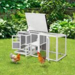 Alopet Chicken Coop Rabbit Hutch Wooden Cage Double Hatch - Image 7