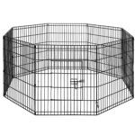 i.Pet 2x30" 8 Panel Dog Playpen Pet Fence Exercise Cage Enclosure Play Pen