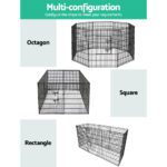 i.Pet 2x36" 8 Panel Dog Playpen Pet Fence Exercise Cage Enclosure Play Pen - Image 4