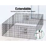 i.Pet 2x36" 8 Panel Dog Playpen Pet Fence Exercise Cage Enclosure Play Pen - Image 6