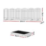 i.Pet Dog Playpen Enclosure 6 Panel Pet Fence Wooden Play Pen - Image 2