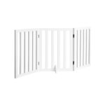 Alopet Wooden Pet Gate Dog Fence 3 Panels