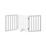 Alopet Wooden Pet Gate Dog Fence 3 Panels - Image 2