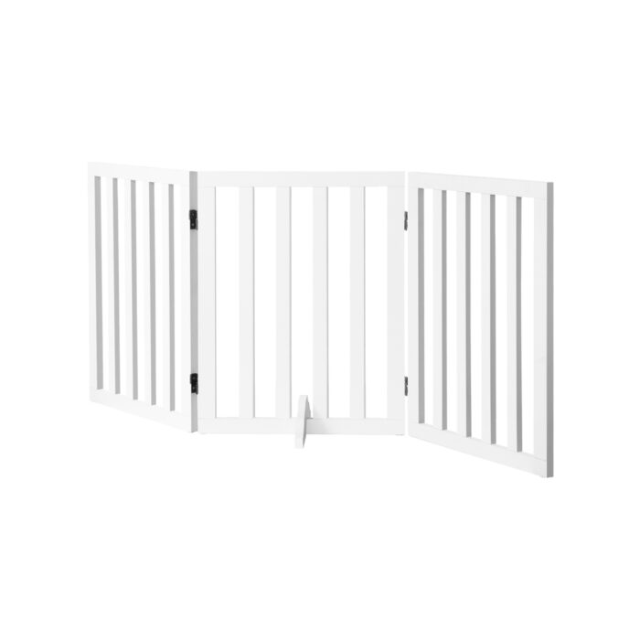 Alopet Wooden Pet Gate Dog Fence 3 Panels - Image 6