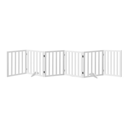 Alopet Wooden Pet Gate Dog Fence 6 Panels