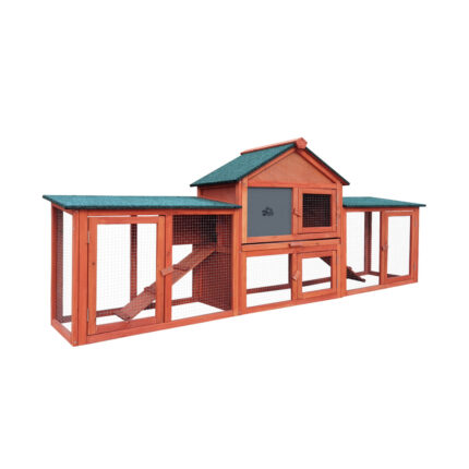 Alopet Rabbit Hutch Spacious Wooden Outdoor Pet Hutch