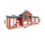 Alopet Rabbit Hutch Spacious Wooden Outdoor Pet Hutch - Image 5
