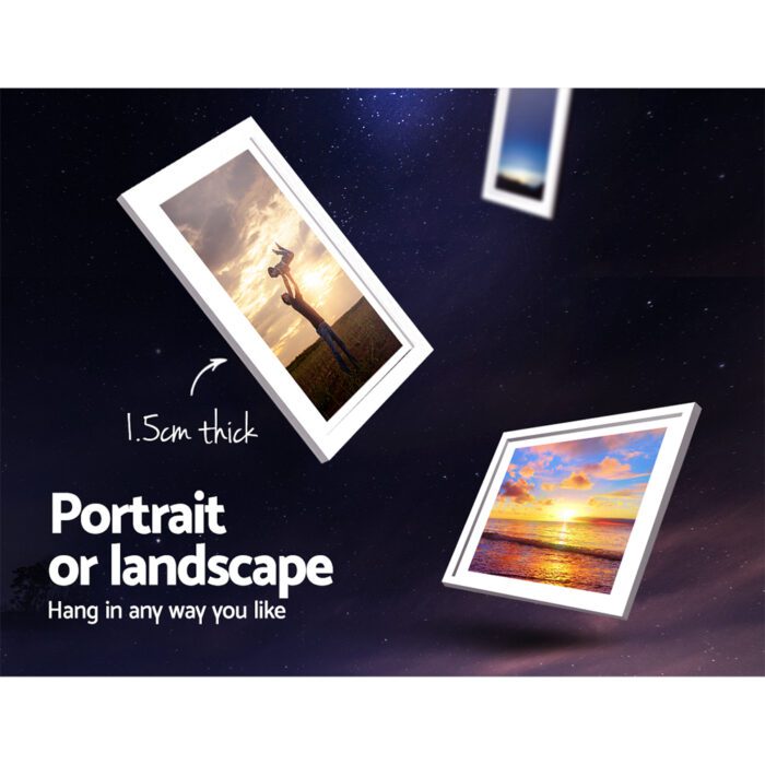 Artiss Photo Frames Art Holder 11PCS 5x7" 6x8" 8x10" White - Image 3