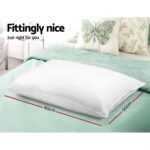 Giselle Bedding 4 Pack Bed Pillow Family Hotel 50X90CM - Image 2