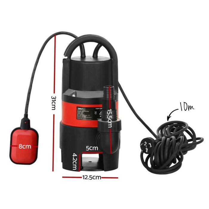 Giantz Garden Submersible Pump 400W Dirty Water Bore Tank Well Steel Sewerage - Image 3
