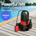Giantz Garden Submersible Pump 550W Dirty Water Bore Tank Well?Steel Sewerage - Image 4