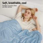 Giselle Tencel Quilt 200GSM Summer Quilts Comforter Doona Light Weight Soft Throw Blanket King - Image 6