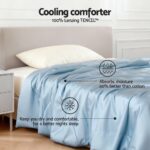 Giselle Tencel Quilt 200GSM Summer Quilts Comforter Doona Light Weight Soft Throw Blanket Single - Image 3