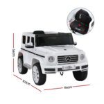 Kids Ride On Car Licensed G500 Electric Toys Horn Remote 12V White - Image 2