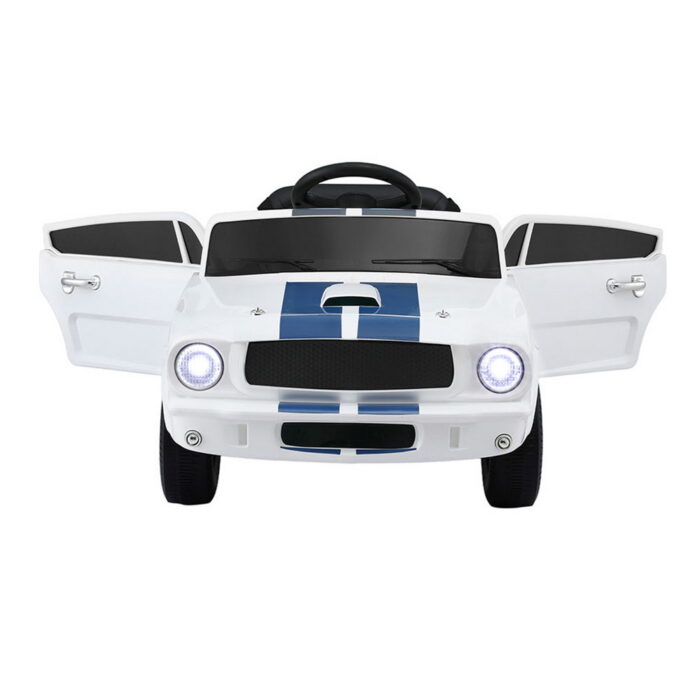 Kids Electric Ride On Car Licensed GT350 Outdoor Toys Cars Music Remote White - Image 4