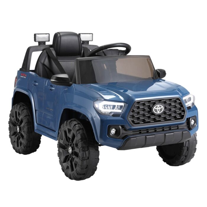 Kids Electric Ride On Car Toyota Tacoma Off Road Jeep Toy Cars Remote 12V Blue - Image 3