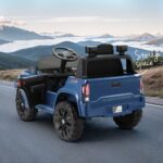 Kids Electric Ride On Car Toyota Tacoma Off Road Jeep Toy Cars Remote 12V Blue - Image 4