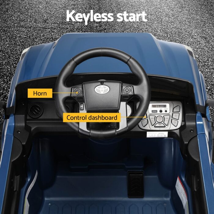 Kids Electric Ride On Car Toyota Tacoma Off Road Jeep Toy Cars Remote 12V Blue - Image 5