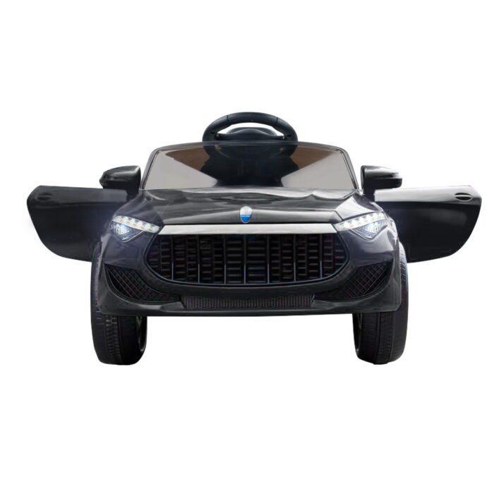 Rigo Kids Electric Ride On Car Toys Cars Horn Music Remote Control 12V Black - Image 3