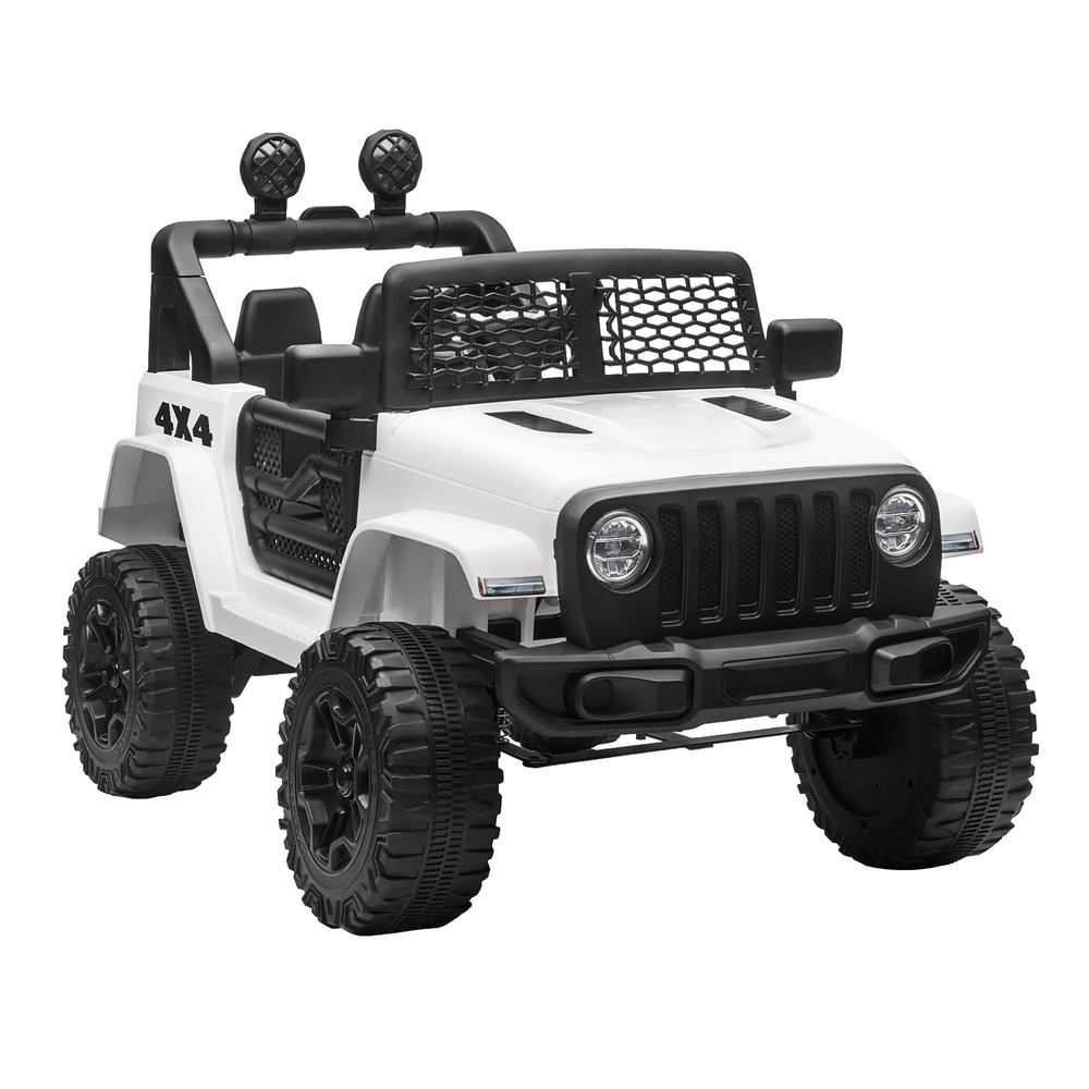 ROC-WRGL-WH-01 Mazam Kids Ride On Car with Twin Motors and Remote White - Image 1