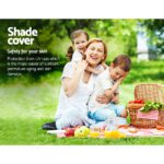 Instahut Shade Sail 6x8m Rectangle 185GSM 95% Sand Shade Cloth - Image 6