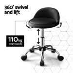 Artiss Salon Stool Swivel Chair Backrest Chairs - Image 4