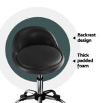 Artiss Salon Stool Swivel Chair Backrest Chairs - Image 5