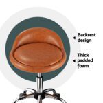 Artiss Salon Stool Swivel Chair Backrest Chairs - Image 5