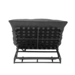 Livsip Outdoor Sun Bed Metal Frame Grey Cushion - Image 9