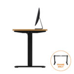 Oikiture Sit-stand Desk Frame Adjustable Black - Image 3