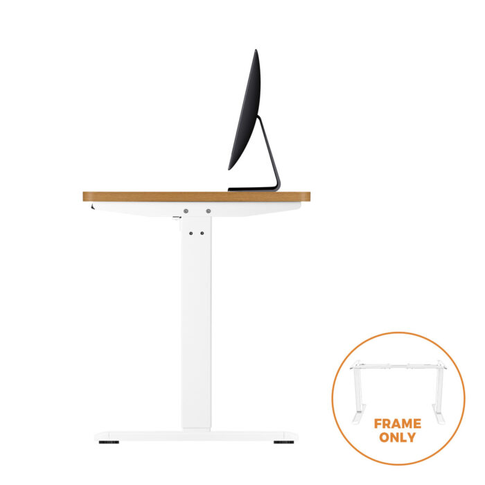 Oikiture Standing Desk Frame Adjustable Motorised White - Image 5