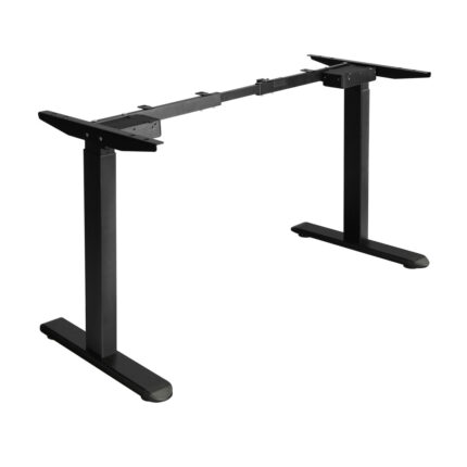 Oikiture Standing Desk Frame Adjustable Dual Motor Black
