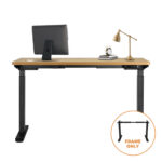 Oikiture Standing Desk Frame Adjustable Dual Motor Black - Image 5