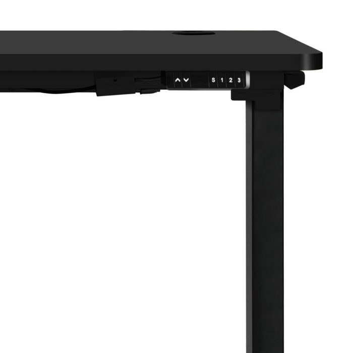 Oikiture Standing Desk Adjustable Motorised 140cm Black - Image 7