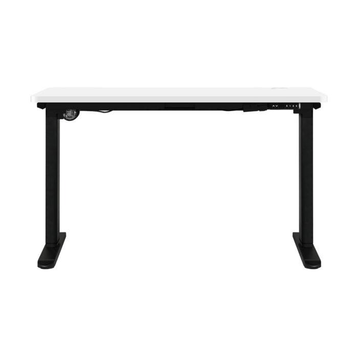 Oikiture Standing Desk Adjustable Motorised 140cm Black&White - Image 7