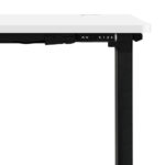 Oikiture Standing Desk Adjustable Motorised 140cm Black&White - Image 5