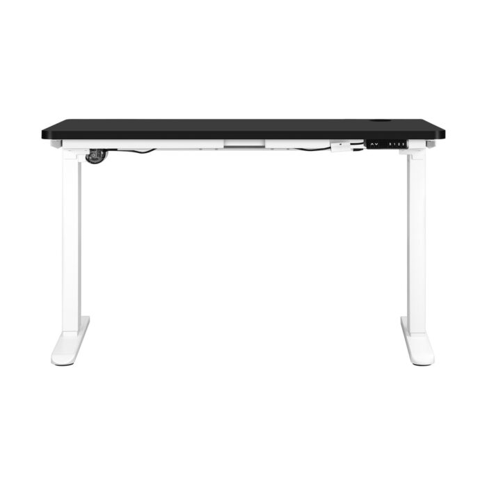 Oikiture Standing Desk Adjustable Motorised 140cm White&Black - Image 6