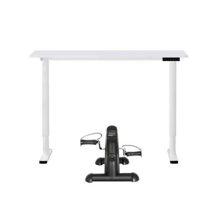 Artiss 120cm Electric Standing Desk with Mini Peal Exercise Bike Home Office - Image 3