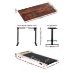 Artiss 360mm Treadmill Electric Walking Pad with 140cm Automatic Standing Desk - Image 2