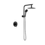 Welba 10" Rain Shower Head Set with Mixer Round 3-Mode Chrome