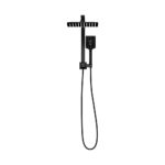 Welba 10" Rain Shower Head Set Square 3-Mode Gooseneck Black - Image 5