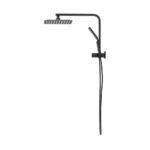 Welba 10" Rain Shower Head Set Square 3-Mode Gooseneck Black - Image 2